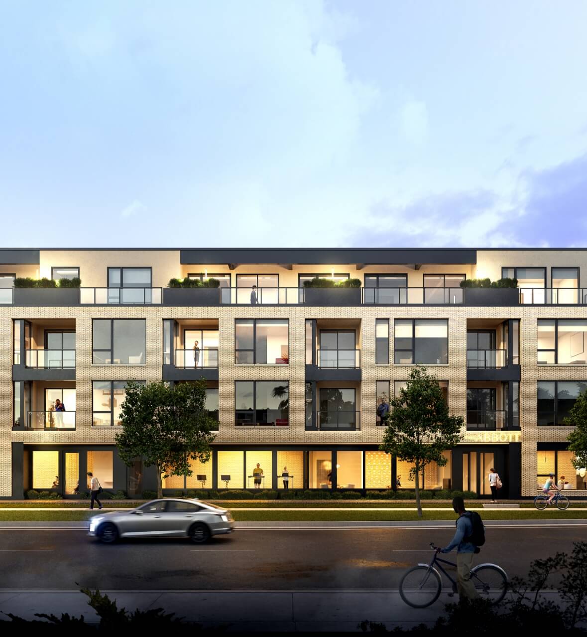 a rendering of the abbott residences building